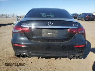 2022 Mercedes-Benz E 53 AMG with VIN W1KZF6BB2NB033056, listed as a Copart auction lot 47609075 with 28,661 mi miles and Salvage Title. Bid and sale history available at DreamBid. Image 6.