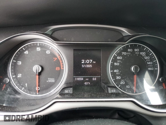 2014 Audi A4 Premium Plus z VIN WAUFFAFL3EN008066, wystawiony jako Copart lot #55151415 z przebiegiem 116 554 mil mil oraz Szkoda całkowita • Salvage title. Historia ofert i sprzedaży dostępna na DreamBid. Obrazek 9.