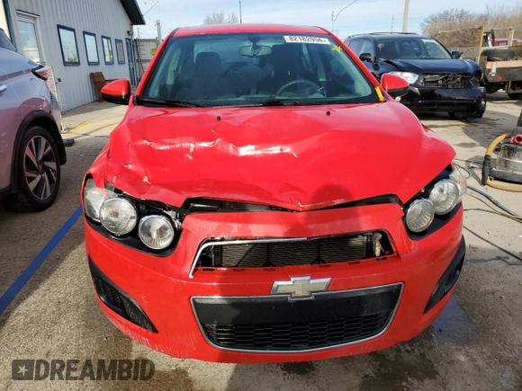 2015 Chevrolet Sonic LT with VIN 1G1JC5SH8F4162447, listed as a Copart auction lot 82182954 with 114,956 mi miles and Salvage Title. Bid and sale history available at DreamBid. Image 5.