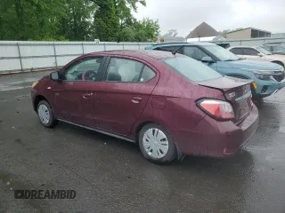 2024 Mitsubishi Mirage ES with VIN ML32FUFJXRHF09872, listed as a Copart auction lot 57054435 with 10,600 mi miles and Salvage title. Bid and sale history available at DreamBid. Image 2.