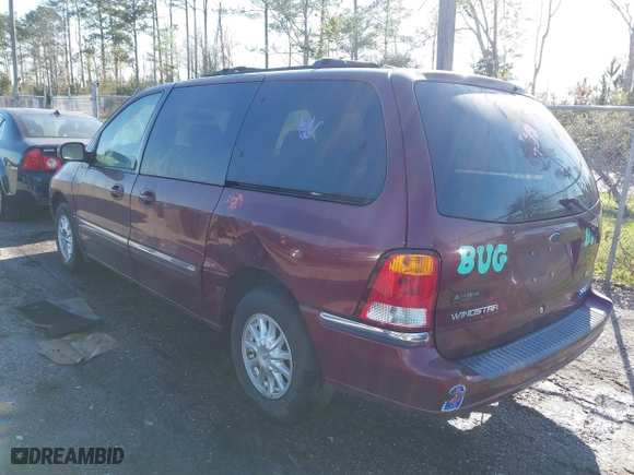 2000 Ford Windstar Wagon SE with VIN 2FMZA5249YBB47540, listed as a IAAI auction lot 41778047 with 94,222 mi miles. Bid and sale history available at carsss.com. Image 3.