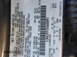 2017 Lincoln Continental Select z VIN 1LN6L9TP1H5600891, wystawiony jako Copart lot #83060344 z przebiegiem Nie podano mil oraz Czysty tytuł • Clean title. Historia ofert i sprzedaży dostępna na DreamBid. Obrazek 12.