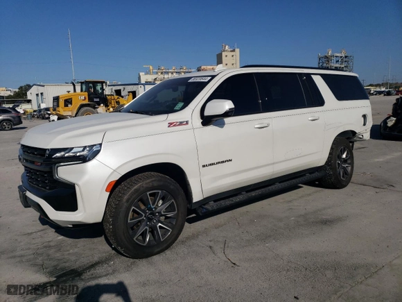 2022 Chevrolet Suburban Z71 with VIN 1GNSKDKD6NR344436, listed as a Copart auction lot 86920644 with 28,430 mi miles and Salvage Title. Bid and sale history available at carsss.com. Image 1.