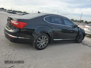 2014 Kia Cadenza Premium with VIN KNALN4D77E5138607, listed as a Copart auction lot 84389434 with 124,985 mi miles and Salvage Title. Bid and sale history available at carsss.com. Image 3.