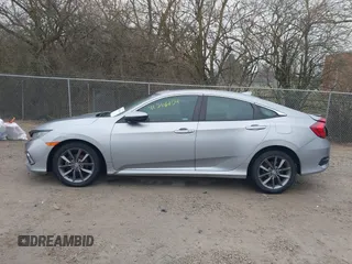 2021 Honda Civic Sedan EX-L with VIN 19XFC1F77ME011926, listed as a IAAI auction lot 41561104 with 76,163 mi miles. Bid and sale history available at carsss.com. Image 14.