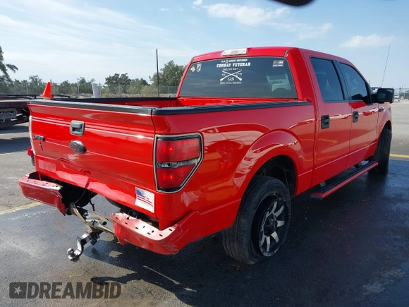 2012 Ford F-150 XL with VIN 1FTEW1CM4CFC95842, listed as a IAAI auction lot 41578253 with 122,824 mi miles. Bid and sale history available at carsss.com. Image 4.