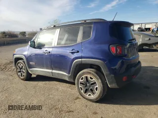 2016 Jeep Renegade Trailhawk with VIN ZACCJBCT3GPD31008, listed as a Copart auction lot 48907925 with 95,155 mi miles and Salvage title. Bid and sale history available at DreamBid. Image 2.