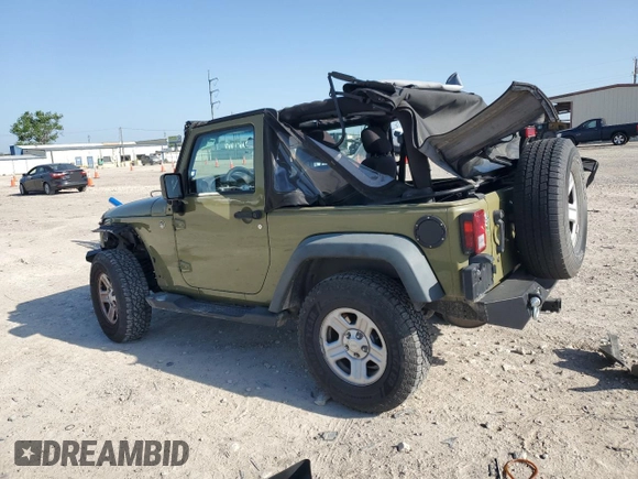 2013 Jeep Wrangler Sport with VIN 1C4AJWAG3DL649487, listed as a Copart auction lot 52568285 with 106,644 mi miles and Salvage title. Bid and sale history available at DreamBid. Image 2.