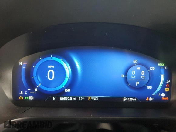 2020 Ford Escape Titanium Hybrid z VIN 1FMCU9DZ2LUB49050, wystawiony jako Copart lot #42517525 z przebiegiem 66 890 mil mil oraz Szkoda całkowita • Salvage title. Historia ofert i sprzedaży dostępna na DreamBid. Obrazek 9.