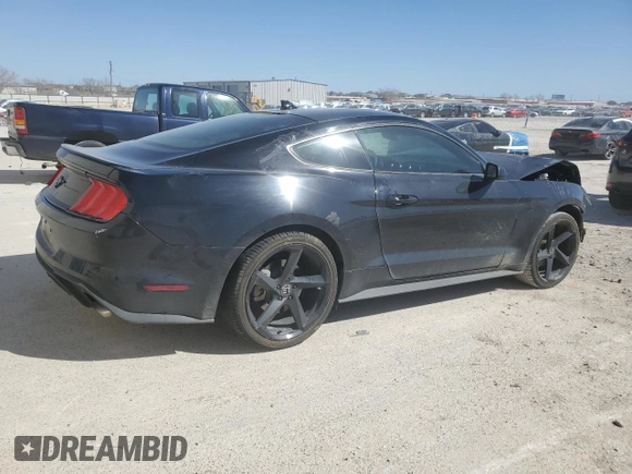 2021 Ford Mustang EcoBoost with VIN 1FA6P8TH7M5126618, listed as a Copart auction lot 48795835 with Not Provided miles and Salvage Title. Bid and sale history available at DreamBid. Image 3.