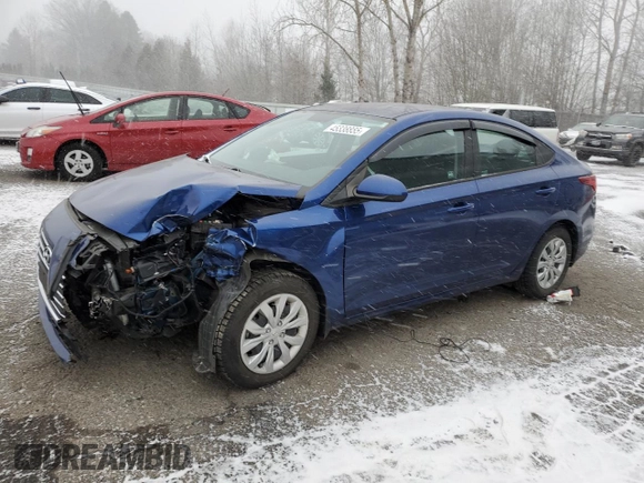 2021 Hyundai Accent SE with VIN 3KPC24A6XME142290, listed as a Copart auction lot 45338855 with 14,851 mi miles and Salvage Title. Bid and sale history available at carsss.com. Image 1.