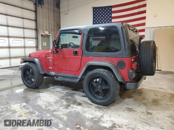 1999 Jeep Wrangler SE with VIN 1J4FY29P4XP476343, listed as a Copart auction lot 88799545 with 99,782 mi miles and Salvage Title. Bid and sale history available at carsss.com. Image 2.