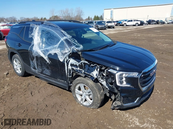2024 GMC Terrain SLE with VIN 3GKALTEG4RL204534, listed as a IAAI auction lot 41763161 with 17,007 mi miles. Bid and sale history available at carsss.com. Image 1.