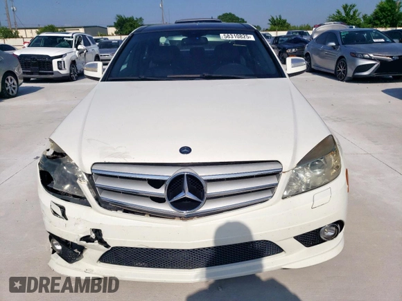 2009 Mercedes-Benz C 350 Sport with VIN WDDGF56X69R056988, listed as a Copart auction lot 58310825 with 153,579 mi miles and Salvage title. Bid and sale history available at DreamBid. Image 5.