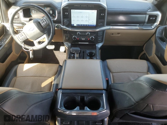 2022 Ford F-150 XL with VIN 1FTFW1E80NFA48714, listed as a Copart auction lot 51224625 with 77,176 mi miles and Salvage Title. Bid and sale history available at carsss.com. Image 8.