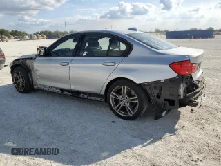 2015 BMW 3 Series 328i xDrive with VIN WBA3B5C51FF963410, listed as a Copart auction lot 85980084 with 122,385 mi miles and Salvage Title. Bid and sale history available at carsss.com. Image 2.