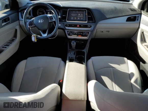 2018 Hyundai Sonata SEL with VIN 5NPE34AF8JH665109, listed as a Copart auction lot 55112215 with 70,569 mi miles and Non Repairable. Bid and sale history available at DreamBid. Image 8.