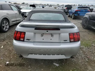 1999 Ford Mustang GT with VIN 1FAFP45X0XF234431, listed as a Copart auction lot 47402055 with 105,861 mi miles and Salvage title. Bid and sale history available at DreamBid. Image 6.