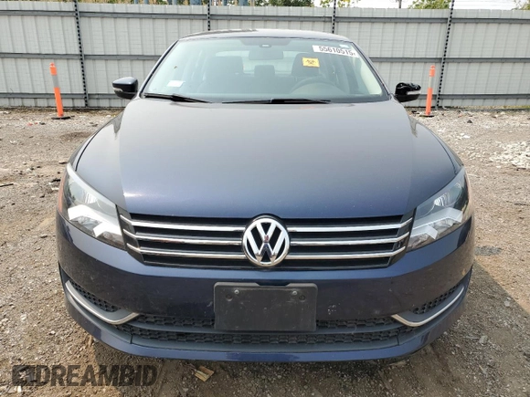 2013 Volkswagen Passat S with VIN 1VWAP7A31DC078273, listed as a Copart auction lot 55610515 with Not provided miles and Salvage title. Bid and sale history available at DreamBid. Image 5.