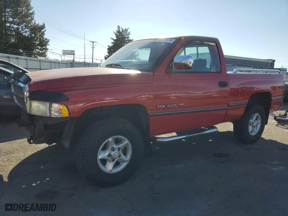 1997 Dodge Ram 1500 with VIN 1B7HF16Y9VS157106, listed as a Copart auction lot 77316174 with 95,660 mi miles and Salvage Title. Bid and sale history available at carsss.com. Image 1.