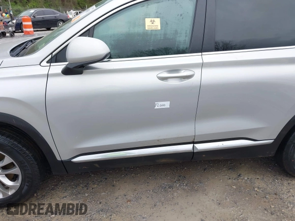 2019 Hyundai Santa Fe SE with VIN 5NMS2CAD8KH096047, listed as a IAAI auction lot 41983803 with 109,920 mi miles. Bid and sale history available at carsss.com. Image 12.