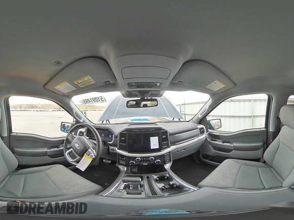 2023 Ford F-150 Lightning Pro with VIN 1FT6W1EV8PWG38071, listed as a Copart auction lot 51091495 with 13,687 mi miles and Salvage title. Bid and sale history available at DreamBid. Image 15.