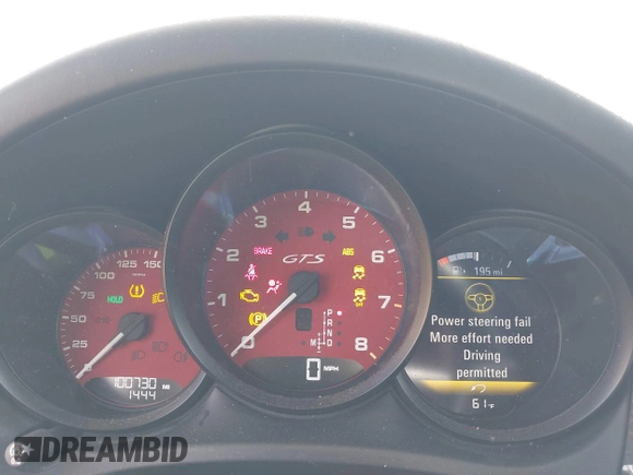 2017 Porsche Macan GTS with VIN WP1AG2A53HLB50635, listed as a IAAI auction lot 41665310 with 100,730 mi miles. Bid and sale history available at carsss.com. Image 7.