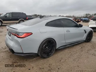 2022 BMW M4 with VIN WBS53AZ02NCK07087, listed as a Copart auction lot 47795225 with 20,563 mi miles and Salvage Title. Bid and sale history available at carsss.com. Image 3.