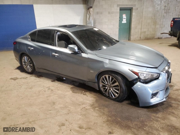 2018 Infiniti Q50 3.0t SPORT with VIN JN1EV7AR7JM444485, listed as a Copart auction lot 51167575 with NaN miles and Salvage Title. Bid and sale history available at carsss.com. Image 4.