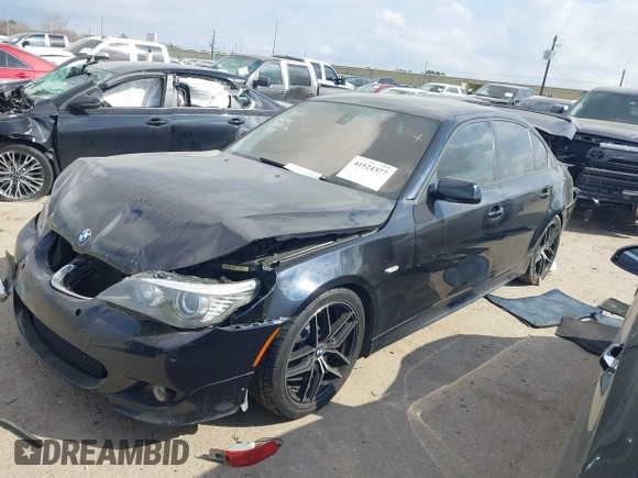 2008 BMW 5 Series 550i with VIN WBANW535X8CT52695, listed as a IAAI auction lot 41524377 with 159,971 mi miles. Bid and sale history available at carsss.com. Image 2.