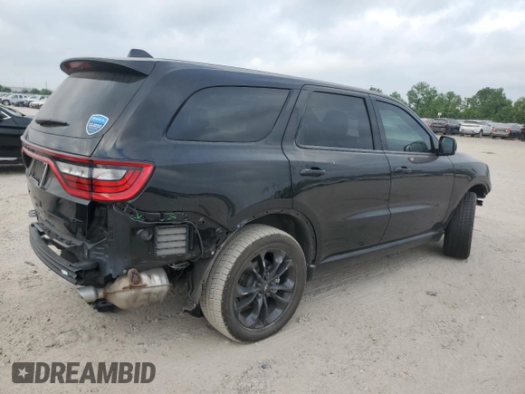 2022 Dodge Durango GT Plus with VIN 1C4RDJDG4NC197074, listed as a Copart auction lot 53082455 with 45,744 mi miles and Salvage title. Bid and sale history available at DreamBid. Image 3.
