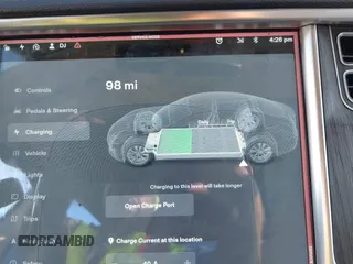 2013 Tesla Model S with VIN 5YJSA1CN7DFP22690, listed as a IAAI auction lot 40981089 with 188,057 mi miles. Bid and sale history available at carsss.com. Image 18.
