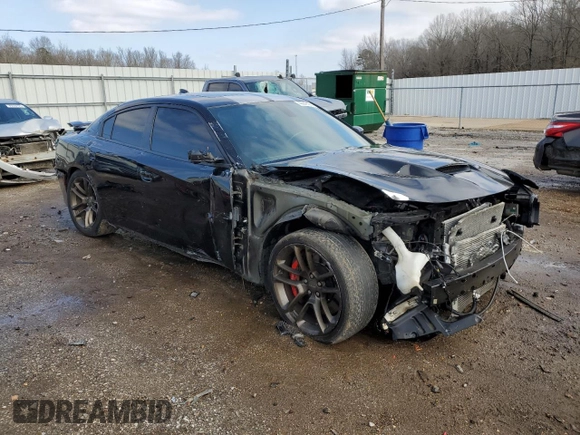 2019 Dodge Charger SRT Hellcat with VIN 2C3CDXL94KH602942, listed as a Copart auction lot 42246505 with Not Provided miles and Salvage Title. Bid and sale history available at DreamBid. Image 4.