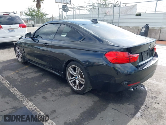 2014 BMW 4 Series 428i with VIN WBA3N7C55EF719504, listed as a IAAI auction lot 41403957 with 98,882 mi miles and . Bid and sale history available at carsss.com. Image 3.
