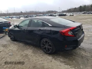 2020 Honda Civic Sedan Sport with VIN 2HGFC2F80LH557762, listed as a Copart auction lot 42766225 with 67,897 mi miles and Salvage Title. Bid and sale history available at carsss.com. Image 2.