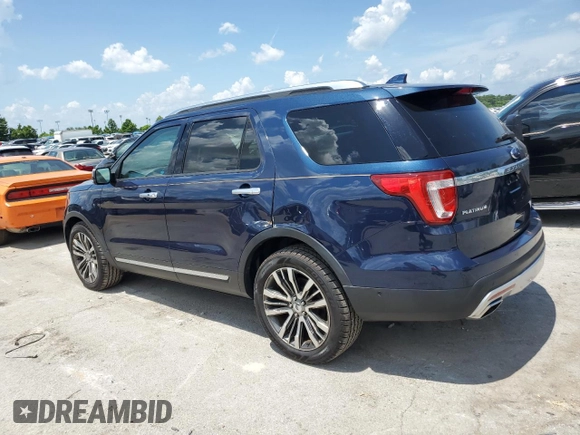 2016 Ford Explorer Platinum z VIN 1FM5K8HT8GGD13257, wystawiony jako Copart lot #64598475 z przebiegiem 95 499 mil mil oraz Szkoda całkowita • Salvage title. Historia ofert i sprzedaży dostępna na DreamBid. Obrazek 2.