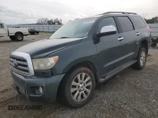 2008 Toyota Sequoia Platinum with VIN 5TDBY67A08S003220, listed as a Copart auction lot 44586405 with 205,501 mi miles and Salvage Title. Bid and sale history available at carsss.com. Image 1.