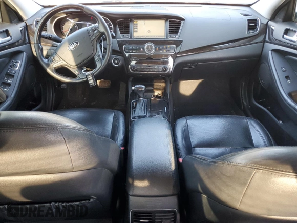 2014 Kia Cadenza Premium with VIN KNALN4D72E5120225, listed as a Copart auction lot 75062234 with 183,888 mi miles and Salvage Title. Bid and sale history available at carsss.com. Image 8.
