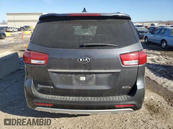 2016 Kia Sedona SX-L with VIN KNDME5C16G6186185, listed as a Copart auction lot 42449365 with 134,760 mi miles and Clean Title. Bid and sale history available at carsss.com. Image 6.