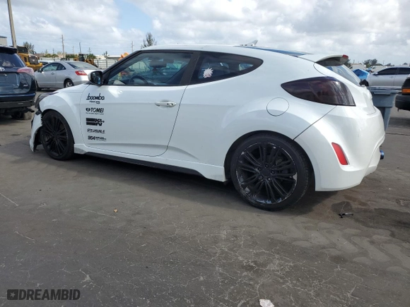 2016 Hyundai Veloster Turbo with VIN KMHTC6AE4GU286127, listed as a Copart auction lot 51577305 with 91,348 mi miles and Salvage Title. Bid and sale history available at carsss.com. Image 2.