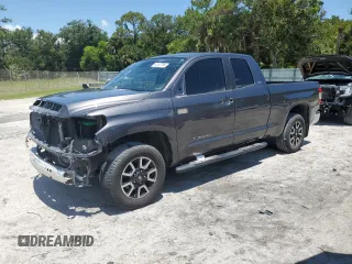 2018 Toyota Tundra SR with VIN 5TFRY5F15JX241607, listed as a Copart auction lot 62107795 with 155,656 mi miles and Salvage title. Bid and sale history available at DreamBid. Image 1.