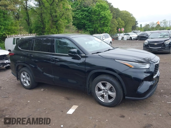 2022 Toyota Highlander LE with VIN 5TDBZRBH6NS194608, listed as a IAAI auction lot 42258410 with 92,047 mi miles and . Bid and sale history available at DreamBid. Image 1.