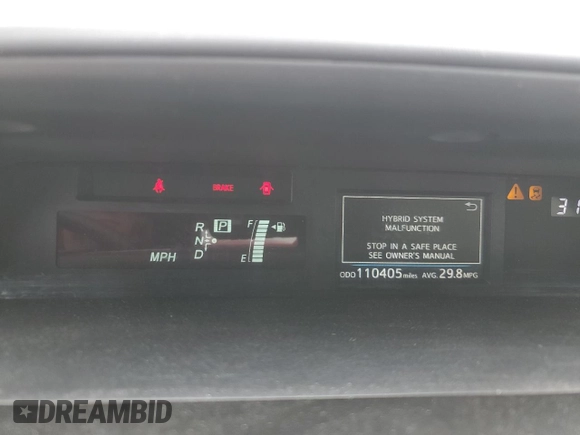 2016 Toyota Prius Two z VIN JTDZN3EU4GJ047672, wystawiony jako Copart lot #57941045 z przebiegiem 110 405 mil mil oraz Szkoda całkowita • Salvage title. Historia ofert i sprzedaży dostępna na DreamBid. Obrazek 9.