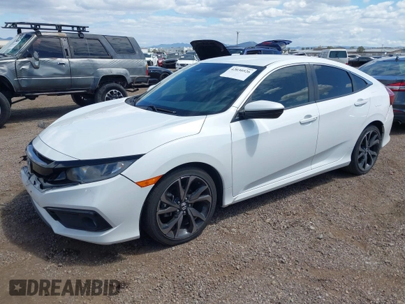 2019 Honda Civic Sport with VIN 2HGFC2F85KH600037, listed as a IAAI auction lot 42030526 with 82,821 mi miles and . Bid and sale history available at DreamBid. Image 17.
