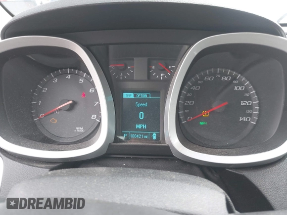 2015 Chevrolet Equinox LS z VIN 2GNALAEK4F6202746, wystawiony jako IAAI lot #42373909 z przebiegiem 100 421 mil mil oraz . Historia ofert i sprzedaży dostępna na DreamBid. Obrazek 7.