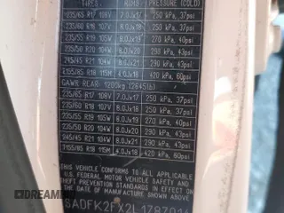 2020 Jaguar E-Pace z VIN SADFK2FX2L1Z87014, wystawiony jako Copart lot #83443294 z przebiegiem 94 608 mil mil oraz Szkoda całkowita • Salvage title. Historia ofert i sprzedaży dostępna na DreamBid. Obrazek 14.