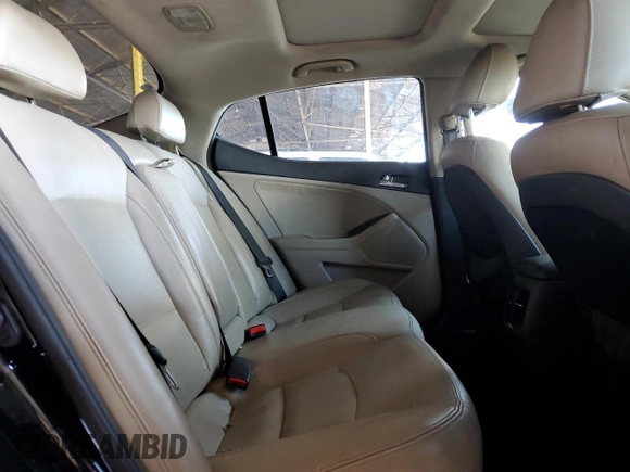 2013 Kia Optima EX z VIN 5XXGN4A75DG253693, wystawiony jako Copart lot #59227785 z przebiegiem 191 062 mil mil oraz Szkoda całkowita • Salvage title. Historia ofert i sprzedaży dostępna na DreamBid. Obrazek 10.