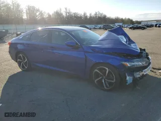 2020 Honda Accord Sedan Sport with VIN 1HGCV1F32LA127113, listed as a Copart auction lot 45515805 with 0 mi miles and Salvage Title. Bid and sale history available at carsss.com. Image 4.