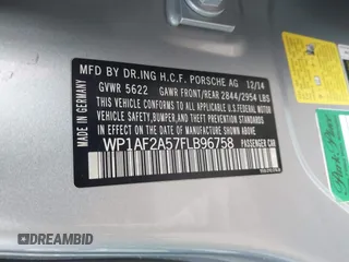 2015 Porsche Macan Turbo с VIN WP1AF2A57FLB96758, выставлен на аукционе IAAI как лот 41585014 с пробегом 129 886 миль миль и . История ставок и продаж доступна на DreamBid. Изображение 9.