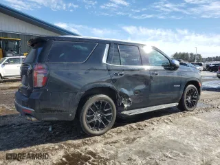 2022 Chevrolet Tahoe Premier with VIN 1GNSKSKD6NR328810, listed as a Copart auction lot 46128175 with 25,708 mi miles and Salvage Title. Bid and sale history available at carsss.com. Image 3.